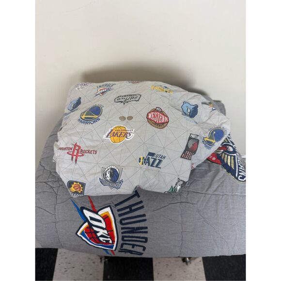 Pottery Barn Teen Twin NBA Eastern Conference Comforter Sheet Set Pillowcase100% - Picture 2 of 11